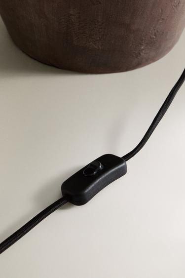 TABLE LAMP WITH CERAMIC BASE - Brown by Zara - Image 4