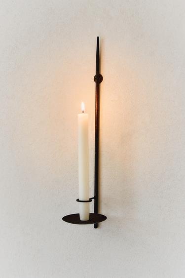IRON WALL CANDLEHOLDER - Rust by Zara