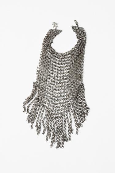 Zara RING BIB NECKLACE - Silver