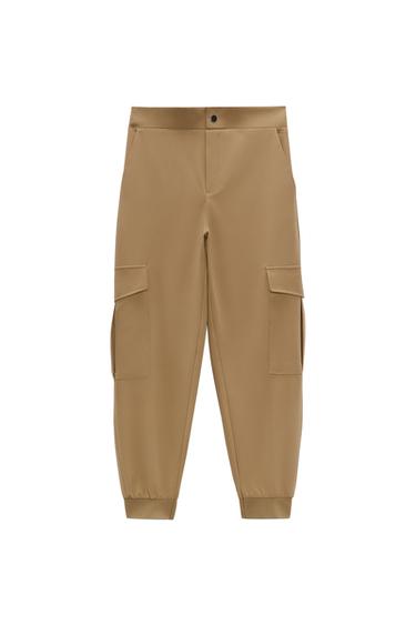 CARGO TROUSERS WITH CUFFED HEMS