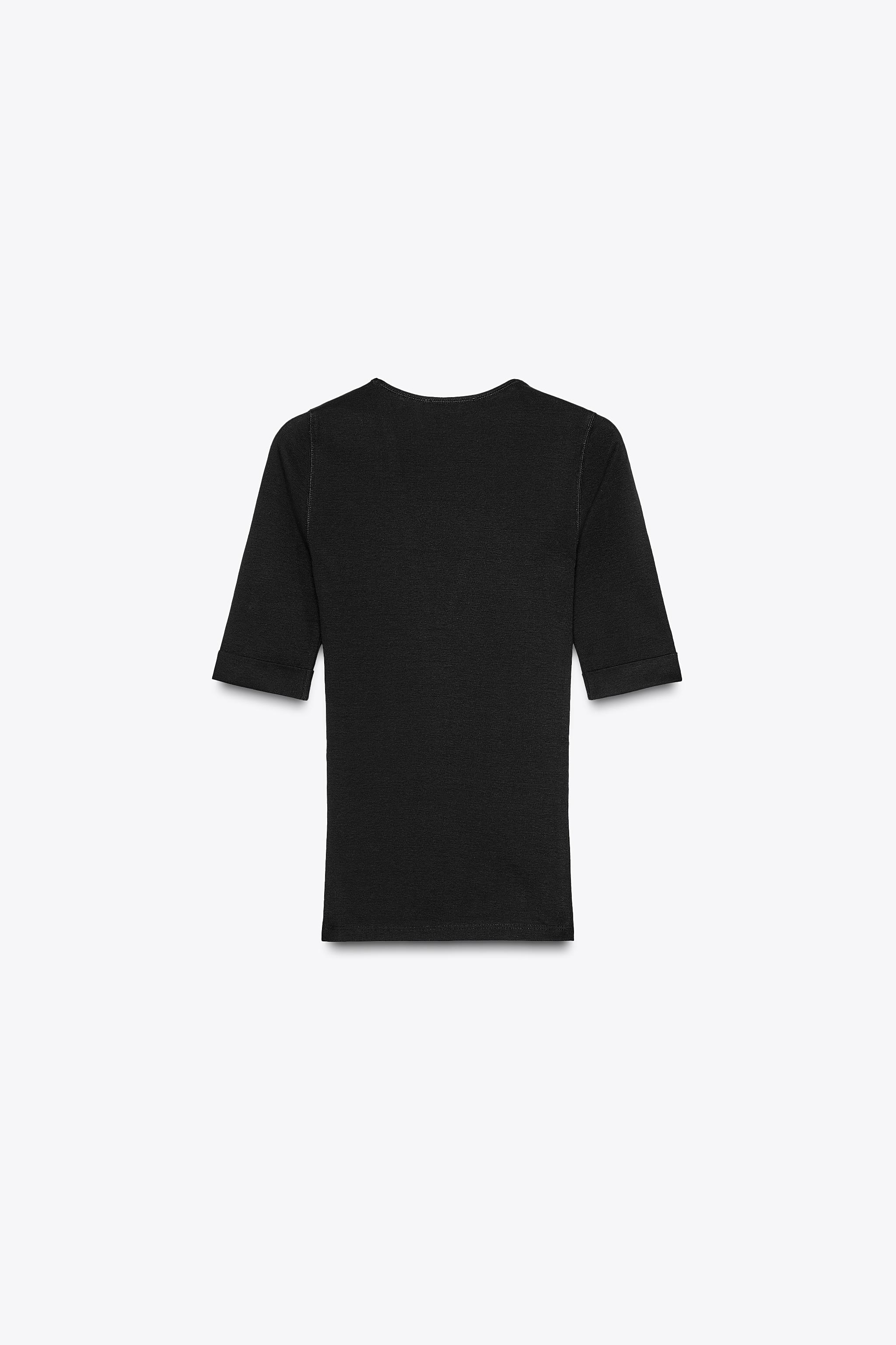 T-SHIRT EN COTON DÉLAVÉ