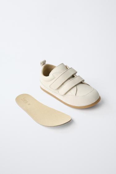 CHAUSSURES EN CUIR PIEDS NUS - Marron sable de Zara - Image 3