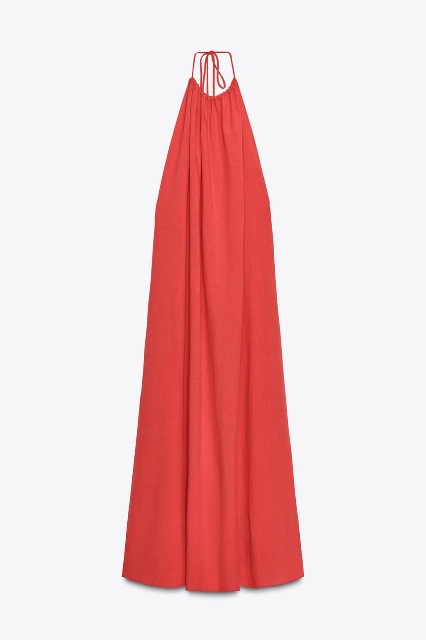 OPEN-BACK HALTER DRESS