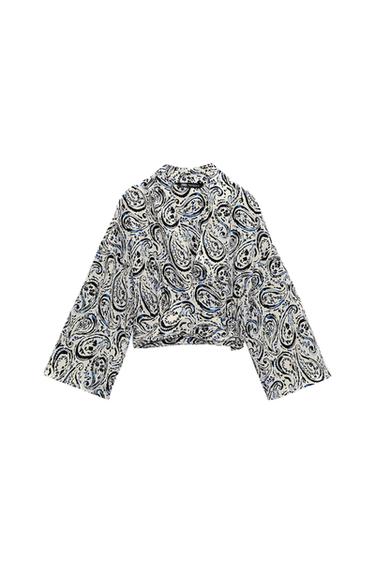 PRINTED CROSSOVER TOP