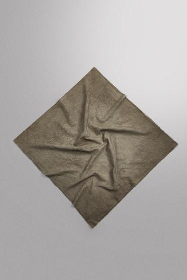 BANDANA LIGERA ALGODÓN - Gris topo de Zara