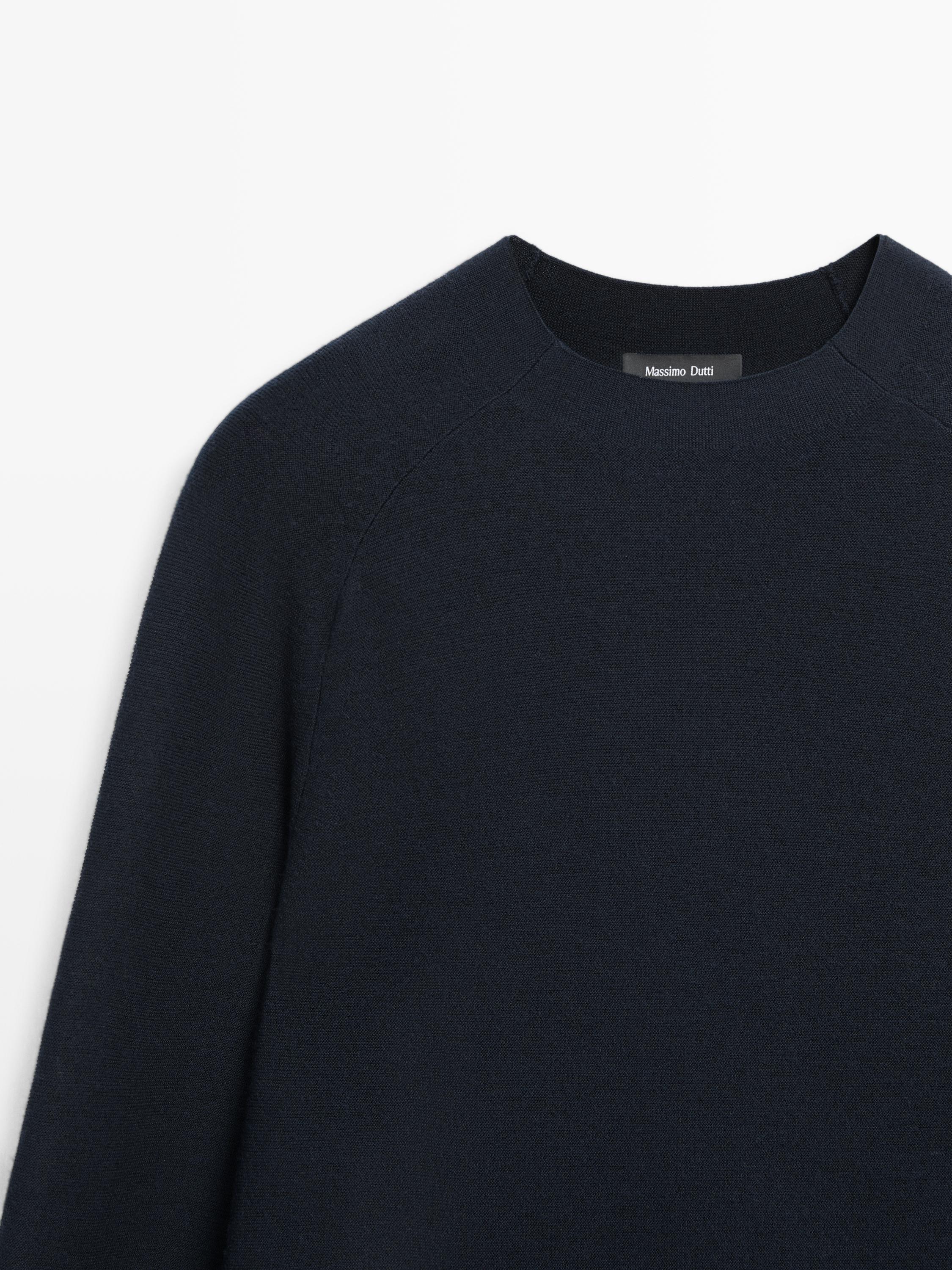 Pull à manches raglan en maille 100 % laine