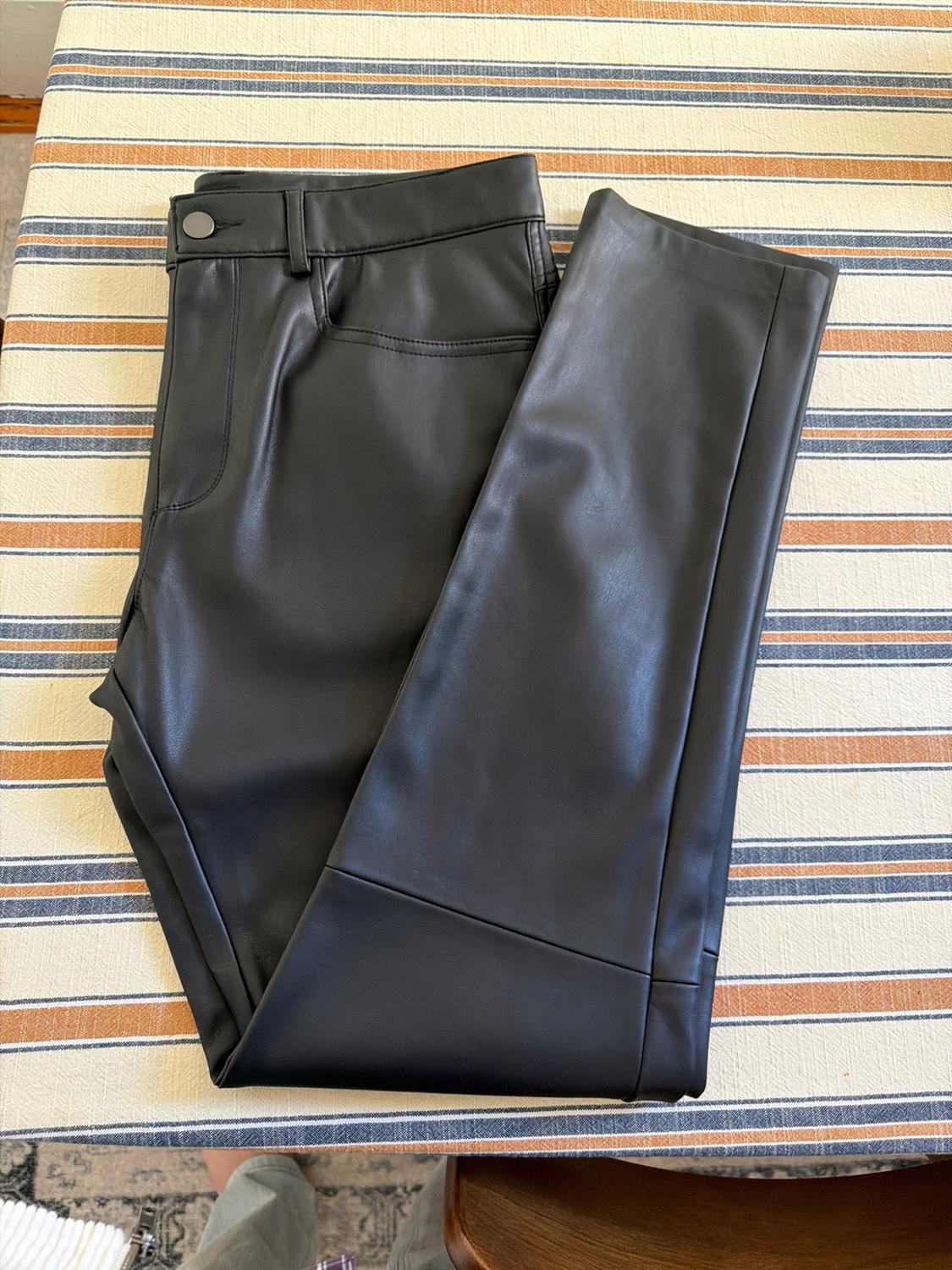 FAUX LEATHER SLIM FIT PANTS - Image 3