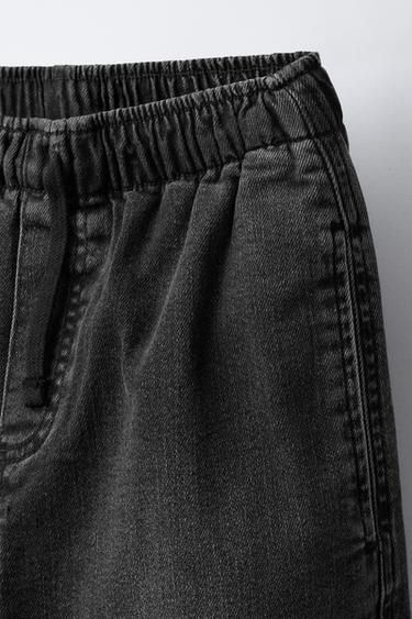 DENIM CARGO JOGGERS - Black de Zara - Image 3