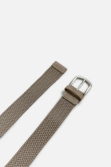 BRAIDED STRETCH BELT - Beige by Zara - Image 1