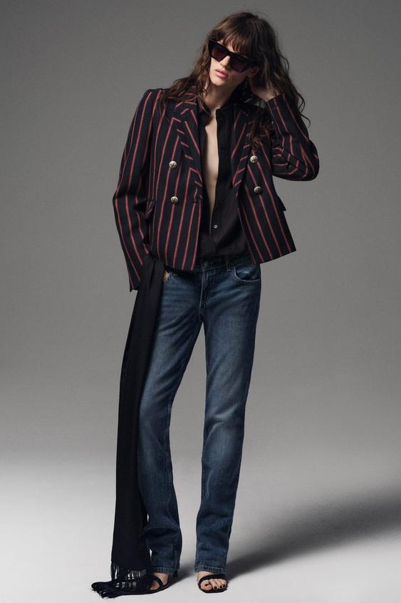 BLAZER RAYAS ZW COLLECTION - Marino de Zara - Imagen 0