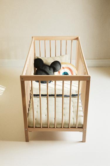 CLASSIC WOODEN COT - Light beige by Zara