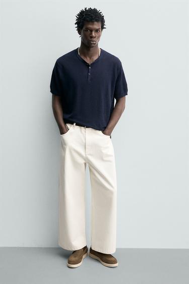 MOCASÍN PIEL CASUAL - Marrón de Zara - Imagen 0