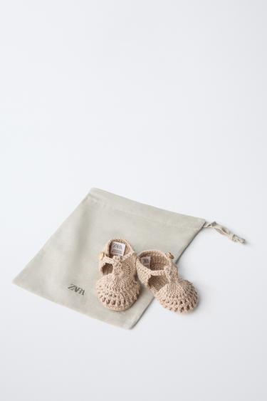 CHAUSSONS EN MAILLE - Marron sable de Zara - Image 8