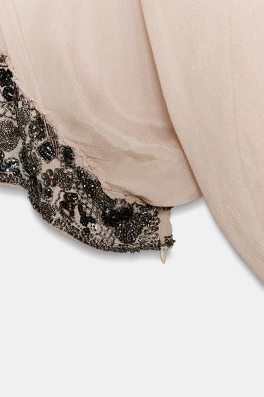 ZW COLLECTION BEADED SASH BLOUSE - Beige-pink de Zara - Image 5