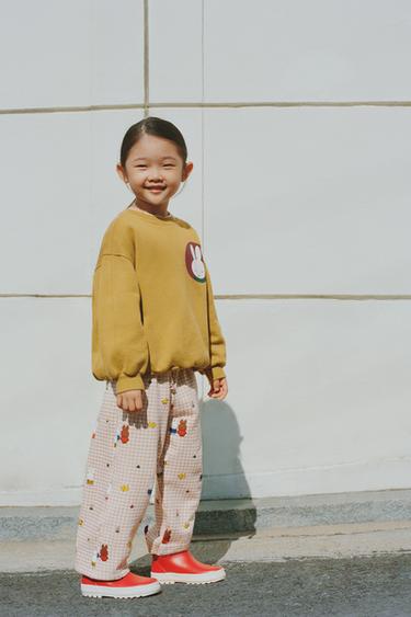 PANTALON EN MOLLETON MIFFY™ MERCIS BV © - Écru de Zara