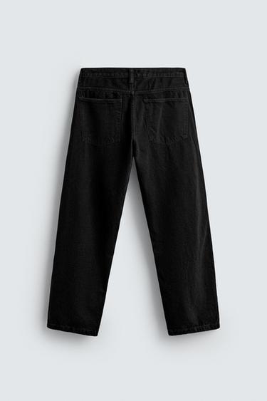 JEAN COUPE AMPLE - Noir de Zara - Image 7