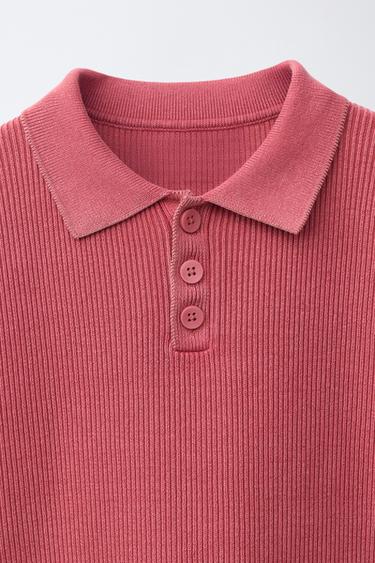 POLO DE CANALÉ ACID WASH - Maduixa de Zara