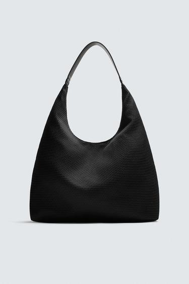 MESH SHOPPER BAG - Black by Zara