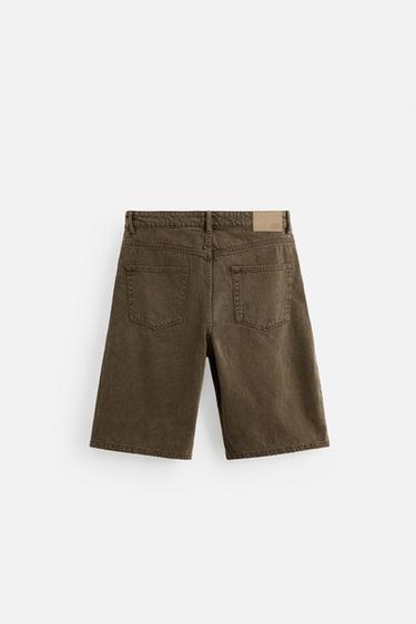 BAGGY-FIT BERMUDA JORTS - Brown by Zara - Image 7