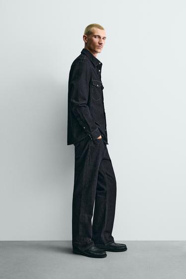 CHEMISE EN DENIM WESTERN - Indigo de Zara - Image 3