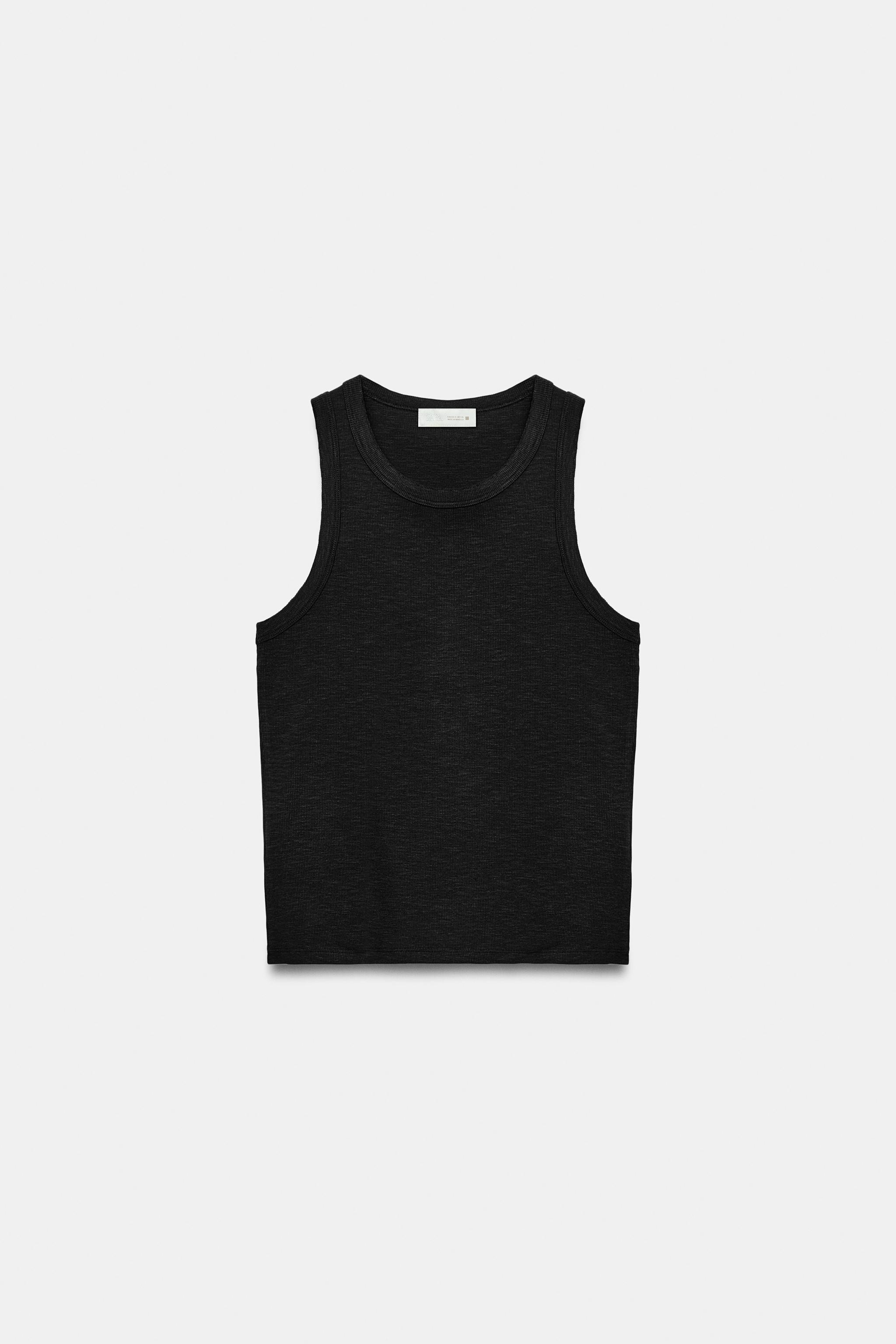 RIB SLEEVELESS TOP