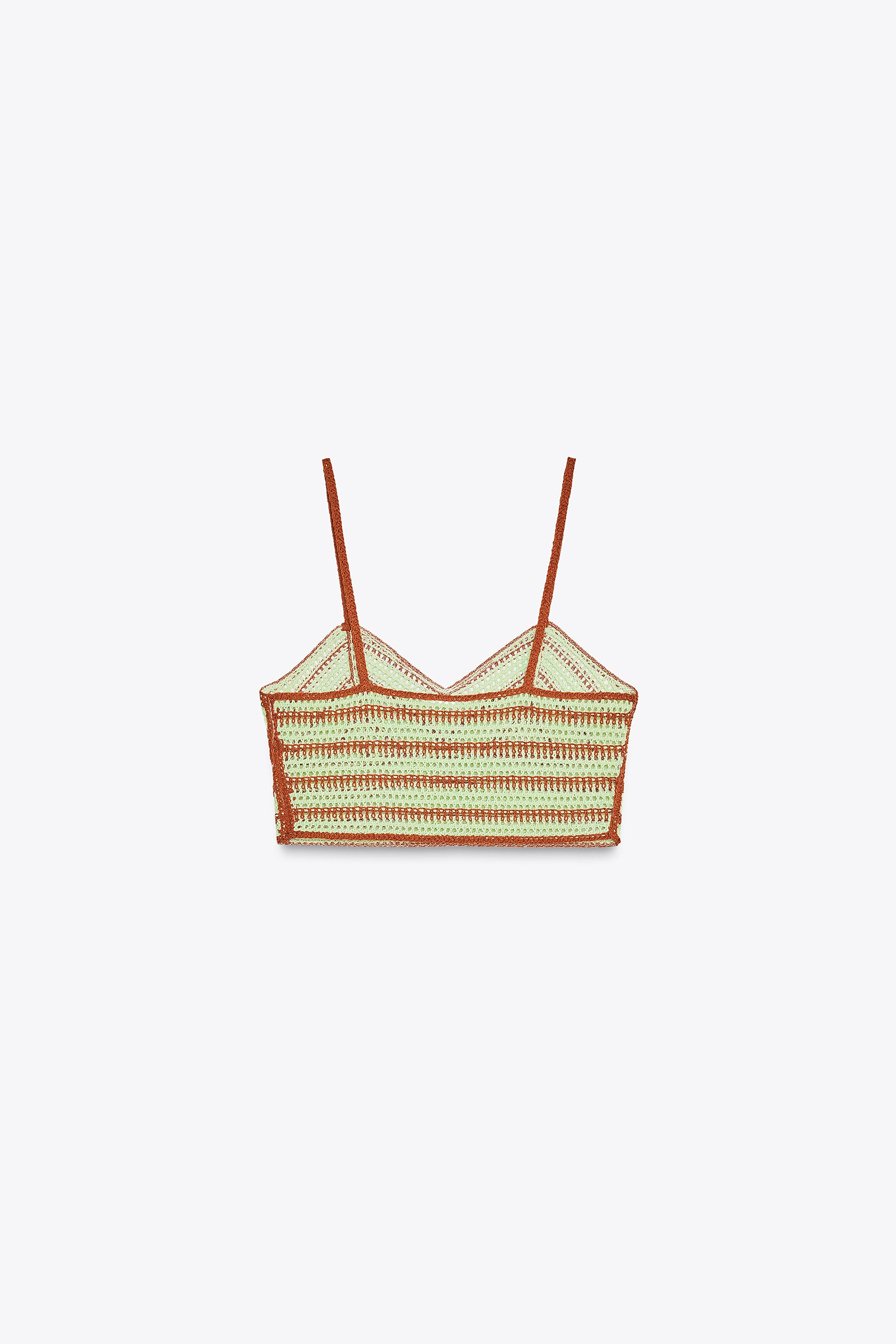 TOP COURT EN CROCHET
