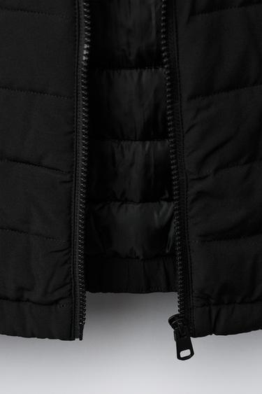 COMBINED ULTRA-LIGHTWEIGHT NEOPRENE-EFFECT JACKET - Black by Zara - Image 7