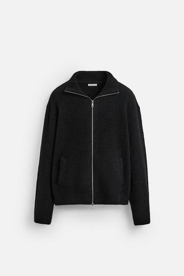 ZIP-UP CARDIGAN - Black by Zara - Image 0