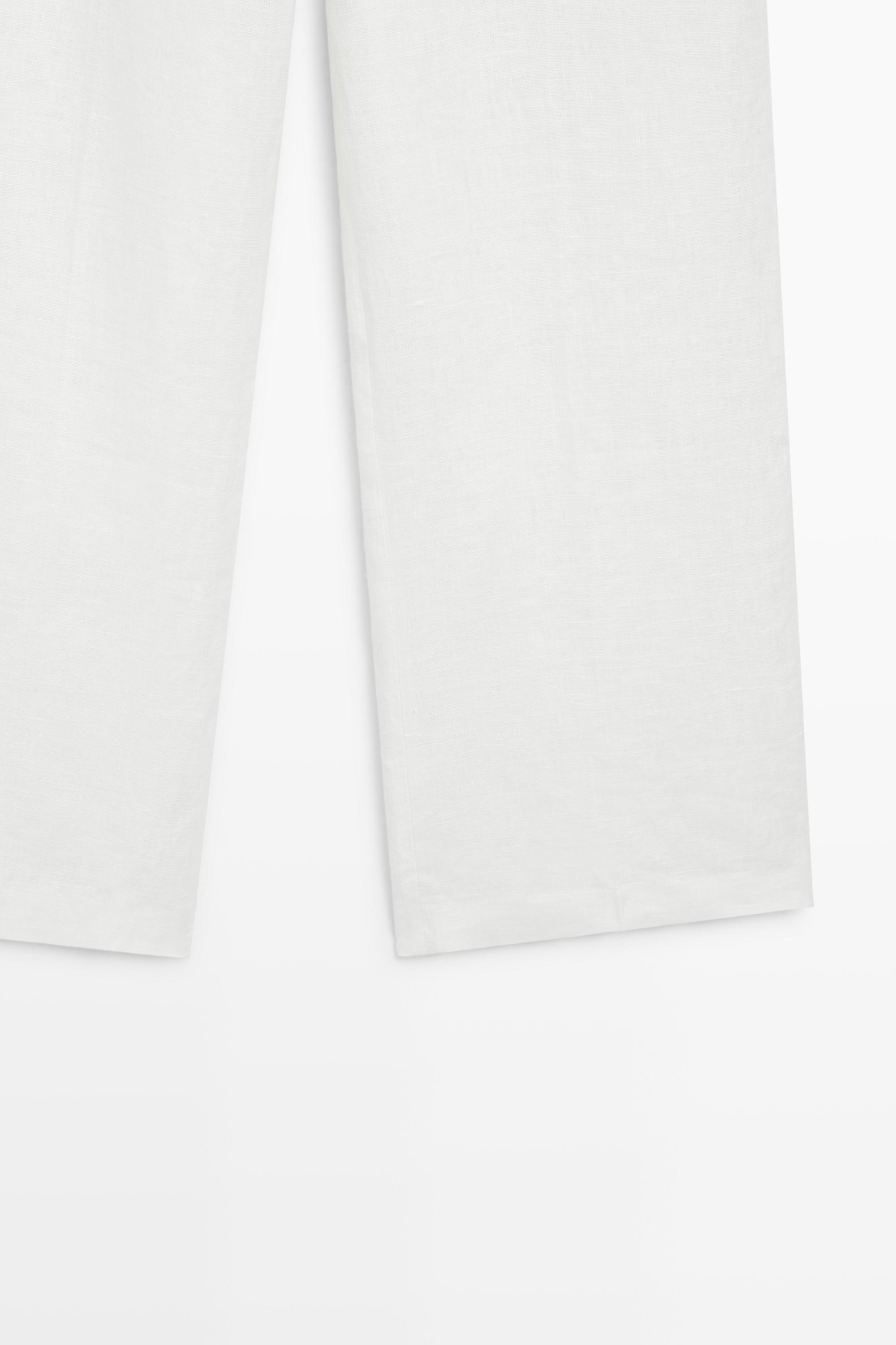 Pantalon 100% lin à pinces