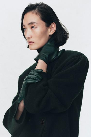 VESTE ÉPAULETTES LAINE SOSHIOTSUKI X ZARA - Vert bouteille foncé de Zara - Image 4