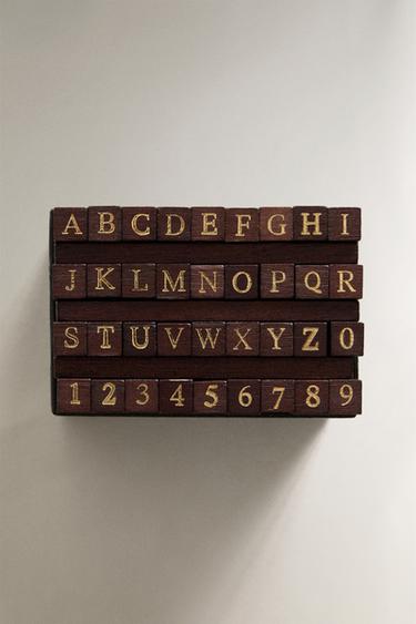 ALPHABET STAMPS SET (SET OF 36) - Multicoloured by Zara - Image 0
