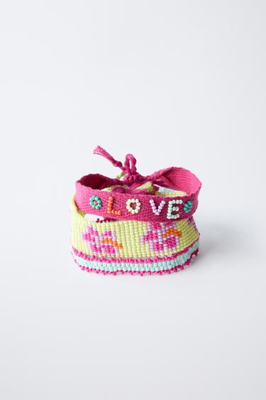 LOT DE TROIS BRACELETS DE FANTAISIE - Fuchsia de Zara - Image 1