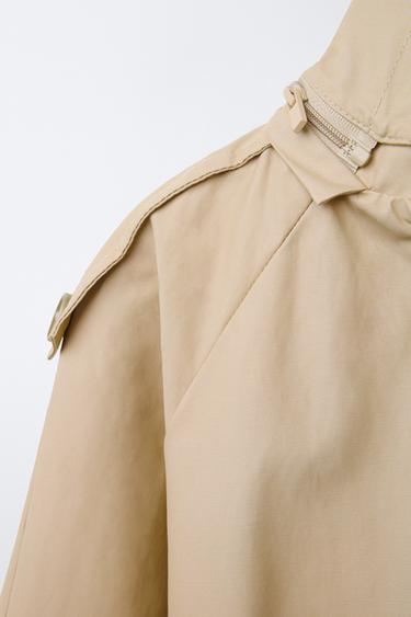 TRENCH À CAPUCHE AMOVIBLE - Camel clair de Zara - Image 3