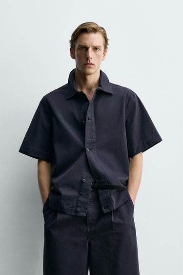 CHEMISE EN DENIM COUPE DÉCONTRACTÉE - Bleu de Zara