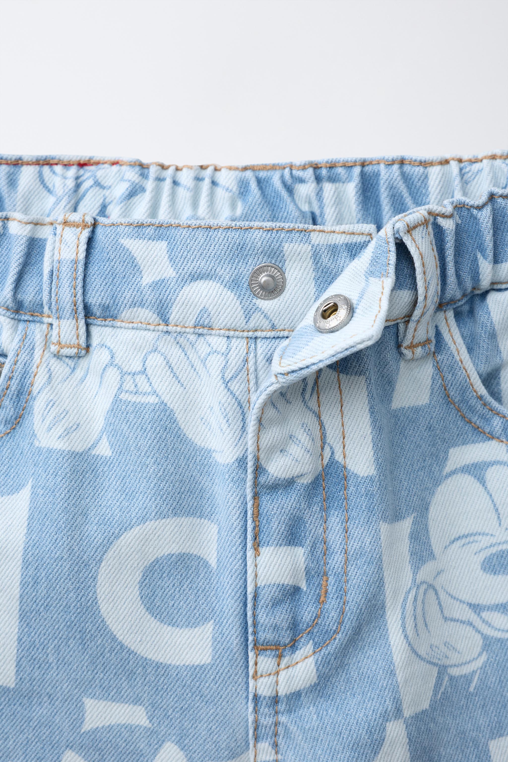 SHORT EN DENIM DAMIER MICKEY MOUSE © DISNEY