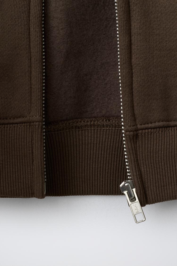 Sudadera con capucha de felpa con cierre 5