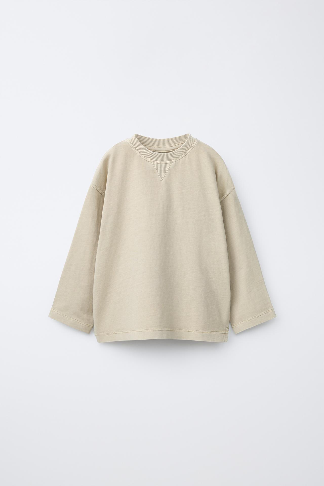 GARMENT-DYED T-SHIRT — Mid-ecru