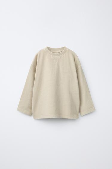 GARMENT-DYED T-SHIRT — Mid-ecru 2