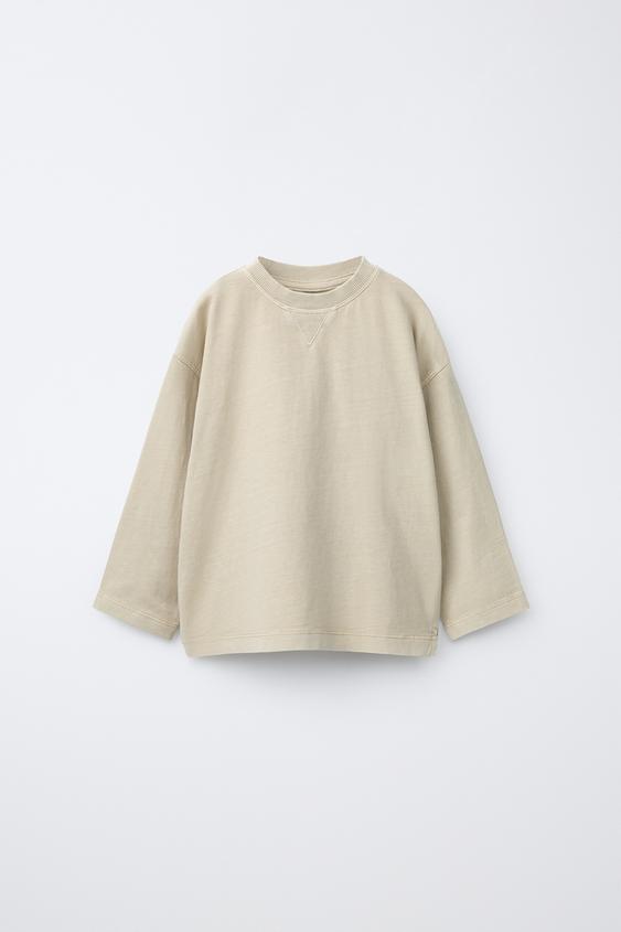 GARMENT DYE T-SHIRT - Mid-ecru by Zara - Image 0