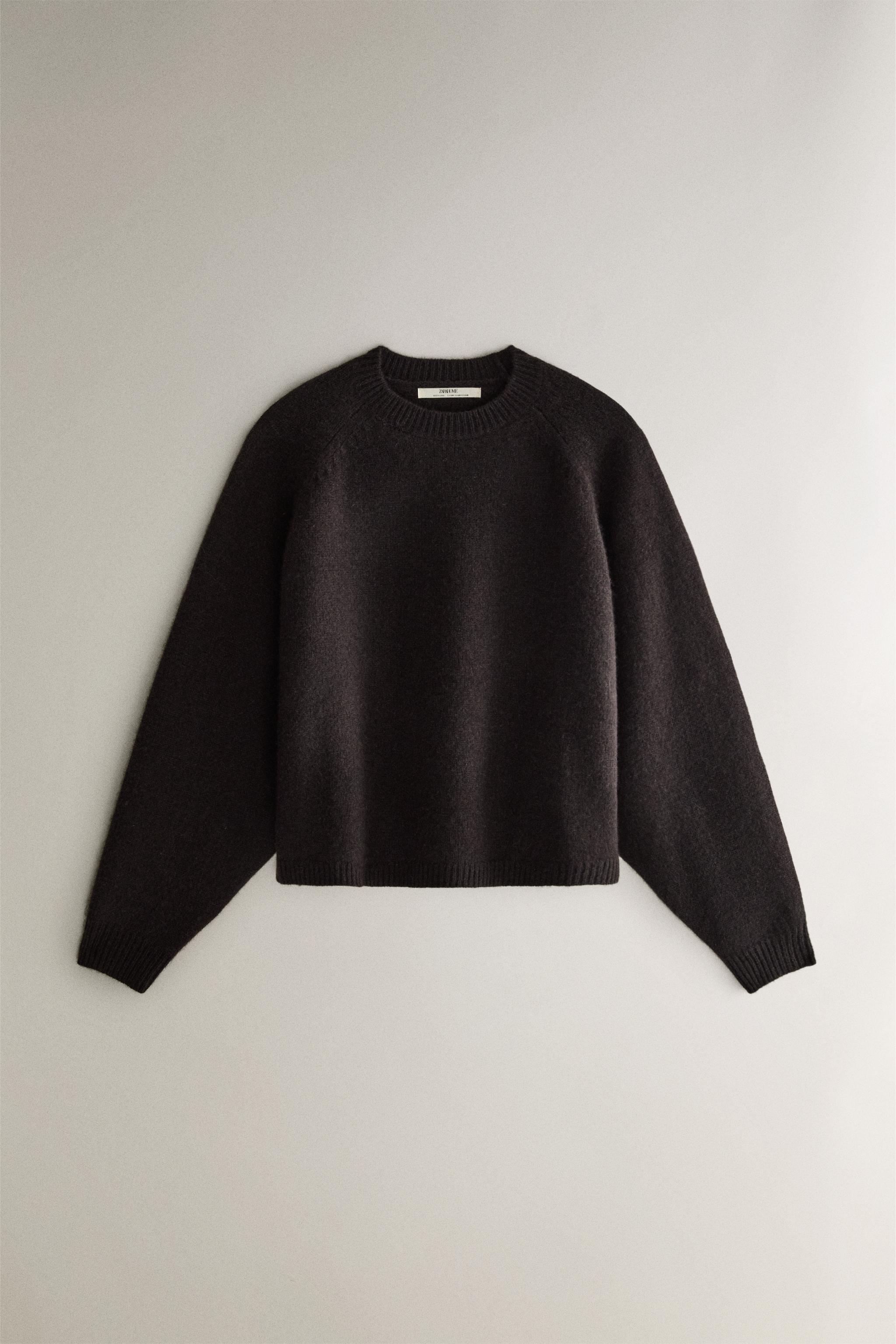 CASHMERE SWEATER - Dark brown | ZARA United States