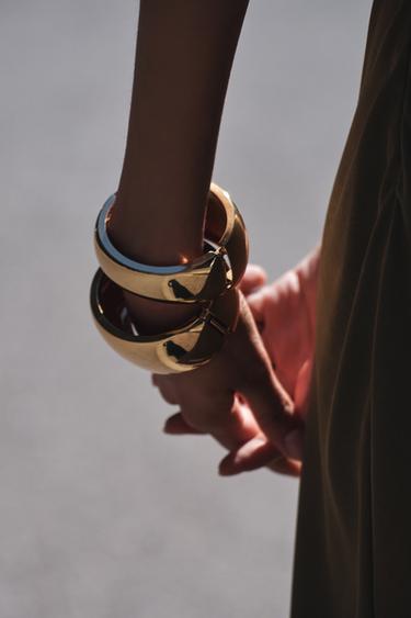 PACK OF 2 METAL BRACELETS - Golden by Zara - Image 0