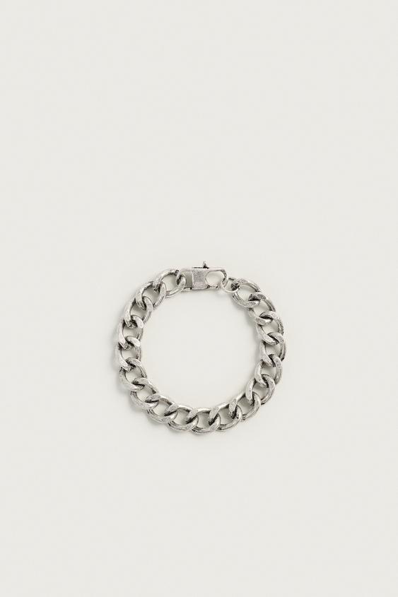 CHUNKY METAL LINK BRACELET - Silver by Zara - Image 2
