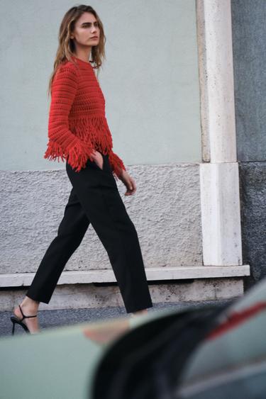 HIGH-WAIST TROUSERS - Black by Zara