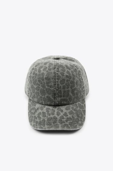 CASQUETTE SERGÉE IMPRIMÉ ANIMAL - Gris clair de Zara