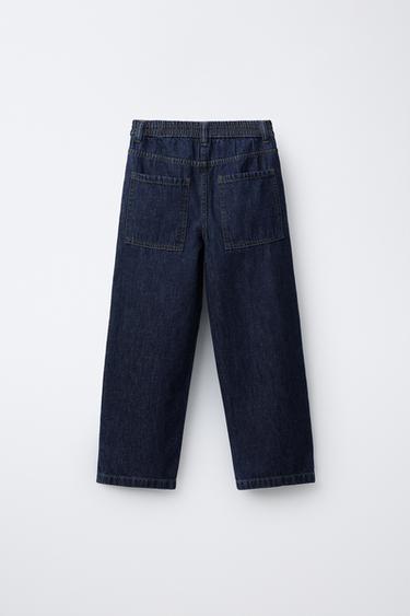 JEAN RELAXED BAGGY CONTRASTANT - Indigo de Zara - Image 1