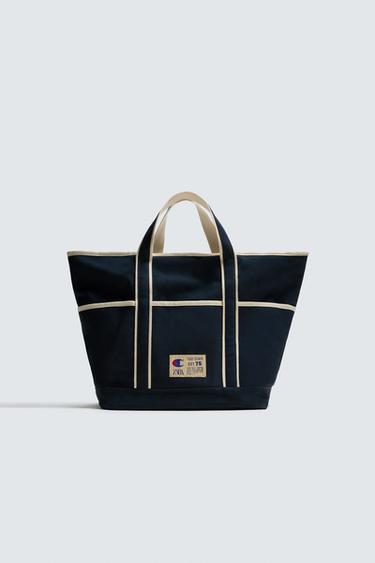 FABRIC TOTE BAG CHAMPION ® X ZARA - Blue by Zara