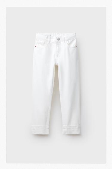 STRAIGHT LEG JEANS — White 2
