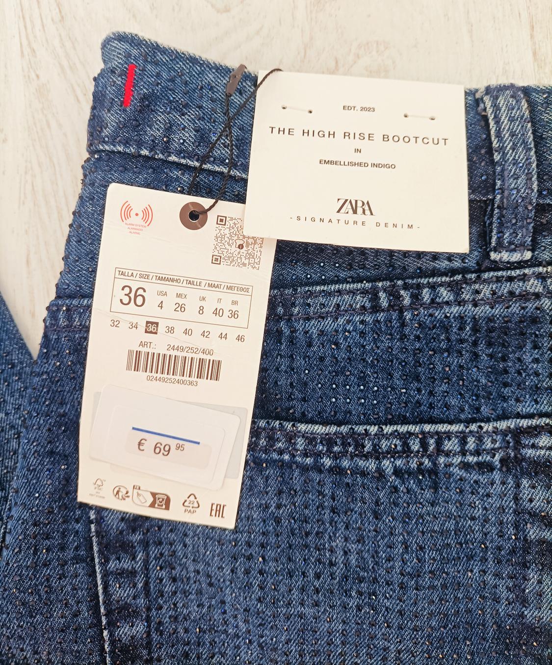 ZW COLLECTION BOOTCUT HIGH-WAIST RHINESTONE JEANS - Image 7