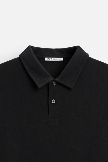 POLO STRUCTURÉ - Noir de Zara - Image 7