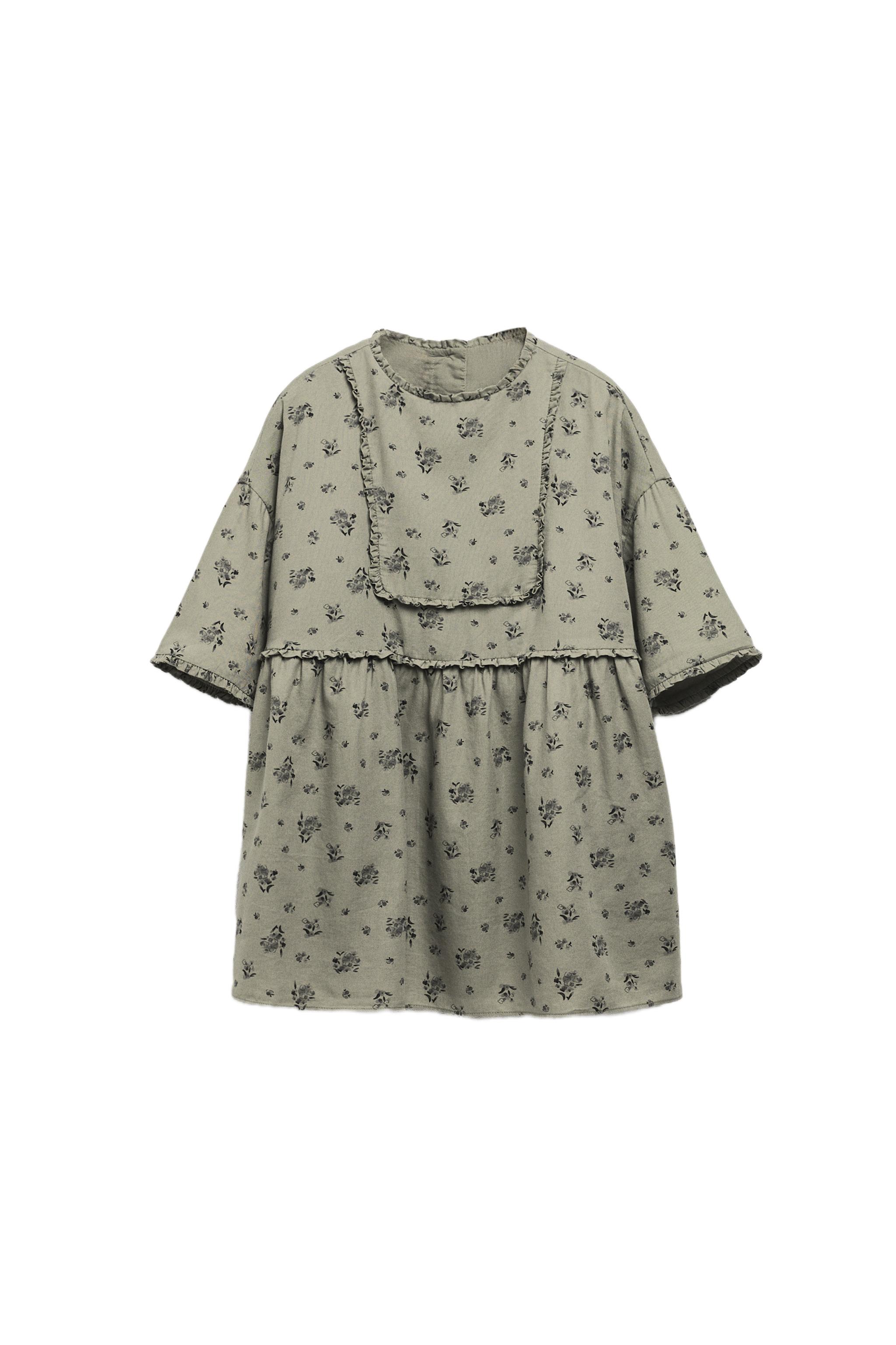 Zara - 2-5 Years / Limited Edition Ruffled Floral Dress - Printed - 5 Years (43,3 inches) - Kids